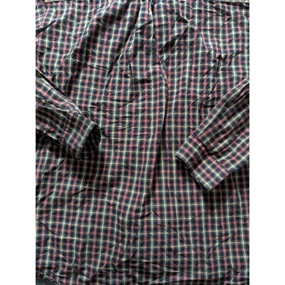 Cinch Long Sleeve Button Down Shirt Men's Size Medium Red Plaid - Picture 8 of 9